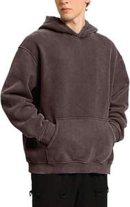 Customized 100% Cotton Hoodie Digital Tie-Dye Acid Wash <b>3D</b> Embroidery Stonewashed Techniques OEM Service Front Placement - Product Image 3