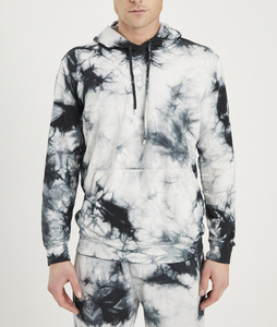 Logo personnalisé logo personnalisé survêtement hommes haute qualité Tie-Dye survêtements tenues d'hiver 2 deux pièces ensemble hommes - Product Image 3