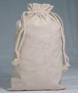 Bolsa ecológica de algodón con cordón lavable, bolsa de almacenamiento pequeña para polvo, Impresión de logotipo, lona de moda, reutilizable, uso diario - Product Image 3