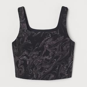 สปอร์ตบราสำหรับเล่นโยคะของผู้หญิงสีชมพูน้ำหนักเบาผ้าโพลีเอสเตอร์ยืดได้4ทางระบายอากาศได้ดีเป็นมิตรกับสิ่งแวดล้อม100% - Product Image 1