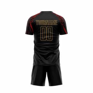 2026 personnalisé 100% Polyester Football Kits vert respirant maillots avec Logo de l'équipe vente chaude été OEM Service de coupe automatisé - Product Image 4