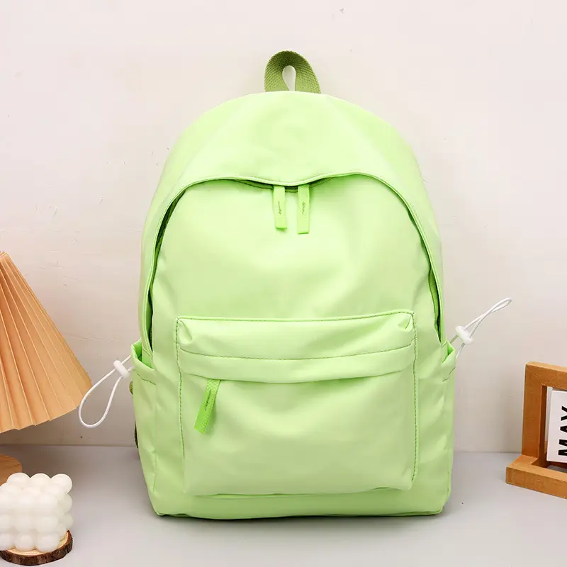 Logo olmadan şeker renkler kitap çantası düz ilkokul ortaokul öğrencileri sırt çantası Logo özelleştirilmiş okul çantası