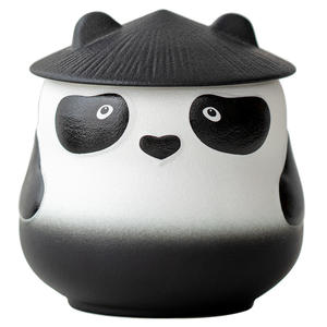 Boîte à thé <span class=keywords><strong>panda</strong></span> créative boîte-cadeau boîte de rangement scellée fleur thé thé noir boîte en céramique cadeaux d'ameublement - Product Image 5
