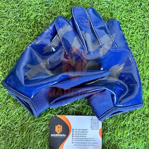 Vente directe d'usine, gants de football américain d'entraînement, doigts entiers, poignées antidérapantes, sangle de poignet réglable, confortable, crochet - Product Image 2