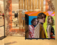 MILEC Haute Qualité Pliable LED Affichage Affiche Intérieur/Extérieur Au Détail GOB Shopping Floor Stand P2.5 P1.86 P1.53 P1.25