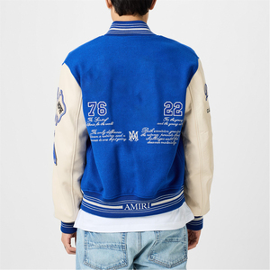 Veste d'université streetwear à la mode pour homme vente en gros veste de baseball brodée personnalisée pour homme fabricant OEM ODM - Product Image 4