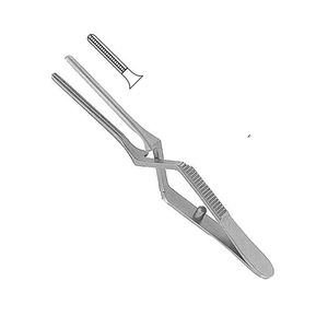 Vente en gros 2024 Pinces à tissus manuelles Glover Atraumatiques en acier inoxydable de haute qualité, courbées, instruments cardiovasculaires MOL 5,5 cm - Product Image 6