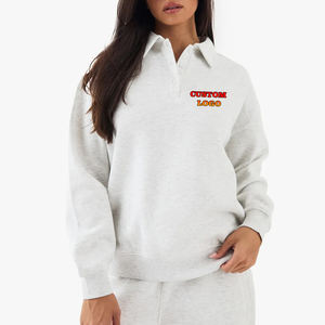 OEM/ODM 100% Cotton Hooded Women's Sweatshirt Custom Screen <b>Printed</b> Logo Streetwear - Product Image 6