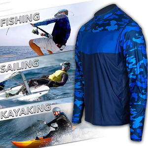 Wholesale Satin Knitted Fishing <b>Shirts</b> Long Sleeve Jersey Wear Bulk Quantity <b>Collarless</b> Design at Discounted Price - Product Image 3