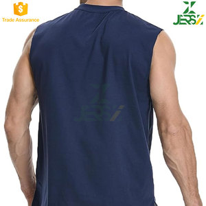 Camiseta sin mangas formal para hombre, 100% algodón, con estampado de la bandera estadounidense, cuello alto, de secado rápido, personalizable, para entrenamiento en el gimnasio de verano - Product Image 6