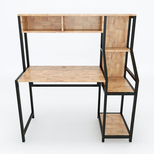 Rubberwood PC <b>Desk</b> with Bookshelf & <b>Drawer</b> for Bedroom Simple Design COD68036 - Product Image 4