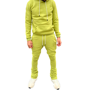 Ensemble de pantalons de survêtement à capuche baggy en molleton de coton lourd personnalisé Survêtements surdimensionnés écologiques pour hommes pour l'hiver - Product Image 6