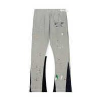 Pantalon de survêtement évasé pour hommes Logo imprimé bouffant personnalisé Léger décontracté 100% coton Séchage rapide Respirant