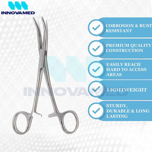Las abrazaderas curvas 5,5 con mordazas semidentadas hacen su propio producto popular con soporte en línea Instrumentos quirúrgicos de bloqueo recto - Product Image 5