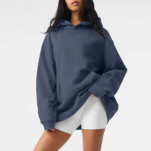 2025 personnalisé lourd polaire goutte épaule pull à capuche unisexe épaissi surdimensionné ample nouveaux sweats à capuche à la mode en gros - Product Image 1