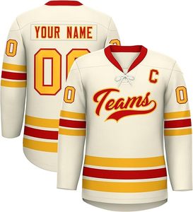 Venta caliente personalizable deportes hockey sobre hielo jerseys OEM servicio sublimado logotipo impreso camisa de hockey sobre hielo - Product Image 1