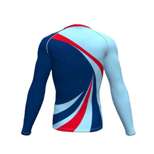 Matériau spandex Rash Guard pour hommes de haute qualité respirant et à séchage rapide durable avec logo personnalisé imprimé à bas prix - Product Image 3