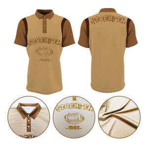 Polo con estampado de sublimación personalizable de calidad superior para hombre Polo de tela transpirable de poliéster para hombre - Product Image 5