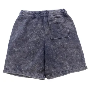 Individueller neuer Stil Streetwear Mode Frühjahr Sommer Herren Shorts aktives Kleidung einfarbig schnell trocknend Jogging Vintage Acid-Washed Shorts