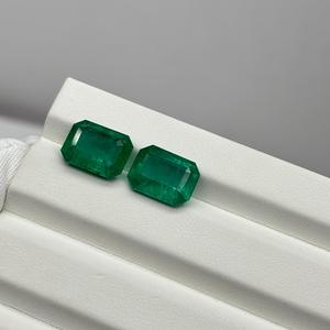 Esmeralda Natural de Alta Calidad Más Popular, Piedra Preciosa Suelta de 12x9 mm en Venta, Piedra de Joyería Natural al por Mayor de Proveedor Indio - Product Image 3