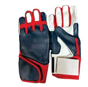 Gants de frappeur professionnels en cuir pour baseball/softball, imperméables, isolés, à doigts entiers, avec sangle de poignet réglable, confortables et souples - Product Image 2