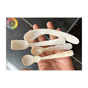 Vente chaude Cuillère À Café Glacé En Coquille De Conque Naturelle Personnalisée Mère Perle Caviar Yaourt Poche Jetable Cuillère À Yaourt À Poche Chaude - Product Image 3