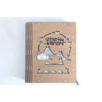 Regalos Promocionales de Bienvenida, Imán para Libros de Madera Ecológico Moderno (M-WB), Marcador Magnético Delgado con Acabado de Madera Natural