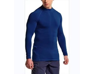 OEM Design Compression Gym Shirts Full Sleeve Rash Guard avec Logo Personnalisé pour Hommes Sublimé Rush Guard - Product Image 1