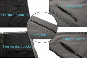 Venta caliente 2025 Chaquetas Softshell para hombres Ropa de invierno al aire libre Chaqueta de manga larga Softshell de alta calidad - Product Image 4