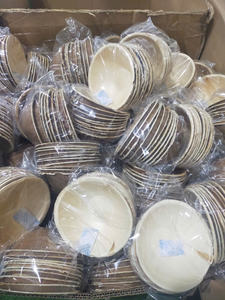 Assiettes jetables en feuilles de palmier en vrac, vaisselle écologique pour le déjeuner et la cuisine - Product Image 5