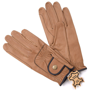 Service OEM Gants d'équitation d'hiver en cuir personnalisés Sécurité équestre Sports Doigts complets Unisexe Fermeture à boucle Nouveau style - Product Image 4