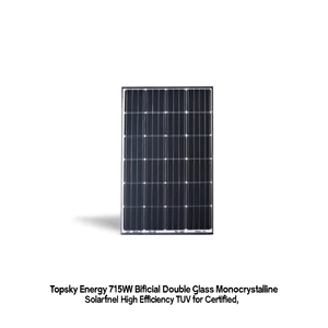 Panneau solaire monocristallin bifacial à double vitrage Topsky Energy 715W, haute efficacité, certifié TUV - Product Image 3
