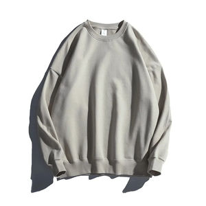 เสื้อสเวตเชิ้ตคอกลมผ้าฝ้าย 100% คุณภาพสูง 380GSM แบบสั่งทำพิเศษ เนื้อผ้าเฟรนช์เทอร์รี่หนานุ่ม ทรงโอเวอร์ไซส์สำหรับผู้ชาย - Product Image 6