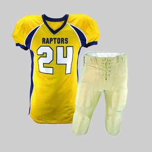 Suministro de fábrica Conjunto de uniformes de fútbol americano Tela elástica personalizada Diseño transpirable y duradero para la práctica - Product Image 3