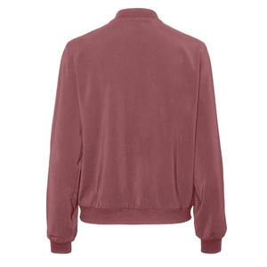 Chaqueta Bomber Acolchada de Lona 100% Algodón Personalizada para Mujer, Cuello Redondo, Estampado Crudo, Estilo Casual de Invierno - Product Image 6