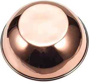 Cuenco de hoja de cobre forjado a mano-Cuenco decorativo inspirado en la naturaleza para servir con detalles acabados a mano y forma orgánica única - Product Image 4