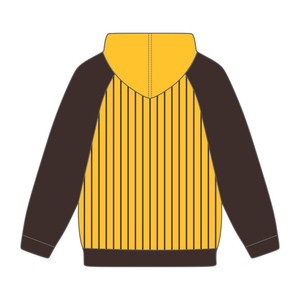 Founding Year 1963 Iota Phi Theta Gold Body <b>Brown</b> Raglan Pinstripes Pullover Hoodie Greek Fraternity Apparel Divine Nine HBCU - Product Image 3