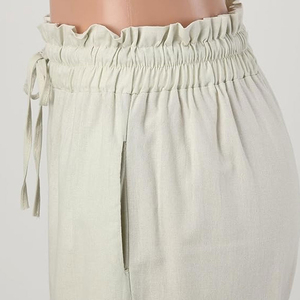 Pantalones de Lona para Mujer, Corte Regular, Cintura Elástica, Tiro Medio, Secado Rápido, Transpirables, Diseño Moderno - Product Image 6