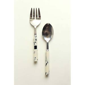 Gold Plated Party Dessert Long Flat Amazing Wooden Handle Stainless Steel Wedding Cake Knife & Server <b>Set</b> - Product Image 4