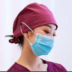 Chapeau de gommage d'infirmière réglable Infirmière médicale Docteur Casquettes chirurgicales Chapeaux de gommage d'hôpital - Product Image 1