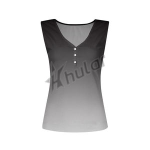 En gros 2025 Personnalisé Femmes Gym Workout Débardeur Respirant Tricoté Tissu Broderie Décoration Casual Wear pour Yoga Fitness - Product Image 1