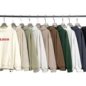 Sweat-shirts unisexes en molleton French Terry, coupe ample, sans cordon, avec logo personnalisé, pour hommes et femmes, en coton lourd, style oversize. - Product Image 1