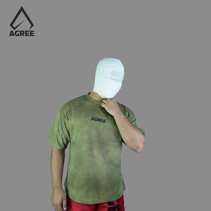 AGREE SPORTS 100% Coton Délavé à l'Acide Logo Brodé Personnalisé Style Vintage Anti-Plis Tricot Lourd Grande Taille Homme - Product Image 3