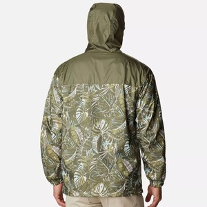 High Quality Lightweight Waterproof Windbreaker <b>Jacket</b> for <b>Men</b> <b>Canvas</b> Fabric Stand Collar Stylish High Street Style - Product Image 3