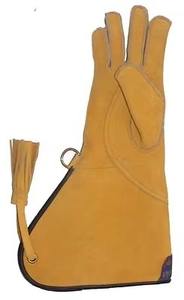 Gants de fauconnerie en cuir personnalisés en gros Meilleur ensemble de formation à la manipulation des oiseaux aigles Nouveau design Logo imprimé personnalisé pour la chasse - Product Image 2