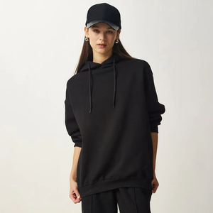 Conjuntos de chándal de material de algodón y poliéster de talla grande para mujer, conjuntos de chándal personalizado de manga larga informal para mujer, venta al por mayor - Product Image 3