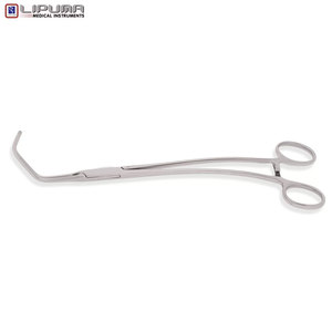 Pinzas Quirúrgicas Manuales Atraumáticas GLOVER DEBAKEY de 10'' (25cm) con Mordazas Anguladas y Vástago Curvo, Instrumentos Médicos de Acero Inoxidable - Product Image 4