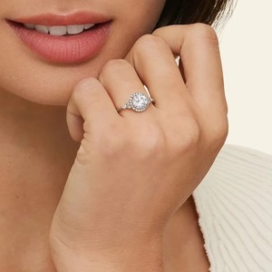 Premium Quality Vintage Moissanite <b>Promise</b> <b>Ring</b> <b>for</b> Her Lightweight Design with Classic Look <b>for</b> Wedding or Gift - Product Image 3