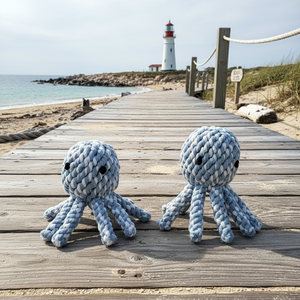 Jouet à mâcher pour animaux de compagnie Kai the Octopus, nouvelle version, jouet en corde - Product Image 5