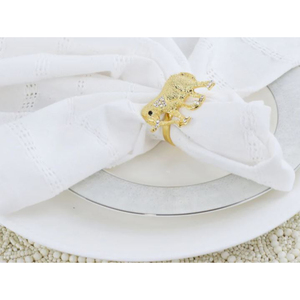 Éléphant créatif anneau de serviette porte-mouchoirs Design moderne mariage métal stocké décor de table à la maison - Product Image 1